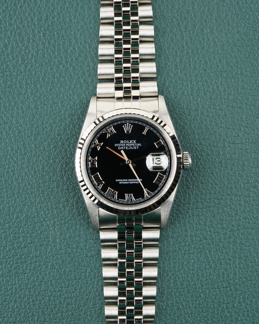 Rolex Datejust 16234 Black Roman