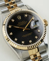 Rolex Datejust 16233 Black Diamond Dial