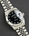 Rolex Datejust 16234 Black Diamond Dial