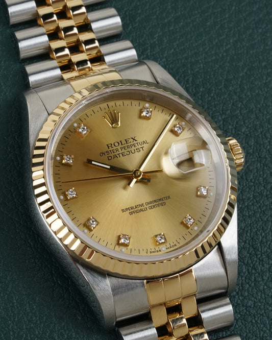 Rolex Datejust 16233 "Champagne Diamond" Dial