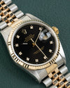 Rolex Datejust 16233 Black Diamond Dial