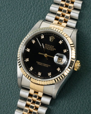 Rolex Datejust 16233 Black Diamond Dial 1991