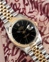 Rolex Datejust 16233 Black 1989 FS