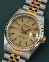 Rolex Datejust 16233 Champagne Linnen