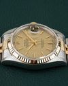 Rolex Datejust 16233 Champagne Linnen