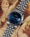Blue Rolex Datejust 16234 from 1991 Full Set