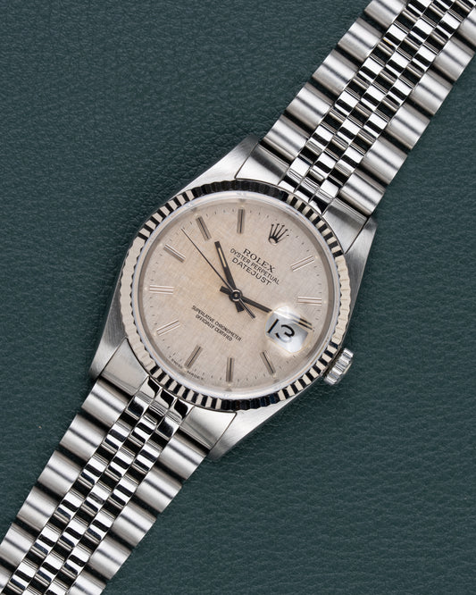 Rolex Datejust 16234 "Silver Linen Dial"