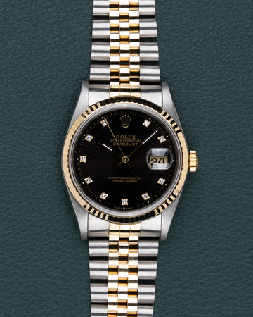 Rolex Datejust 16233 Black Diamond Dial