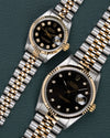 Rolex Datejust 16233 Black Diamond Dial