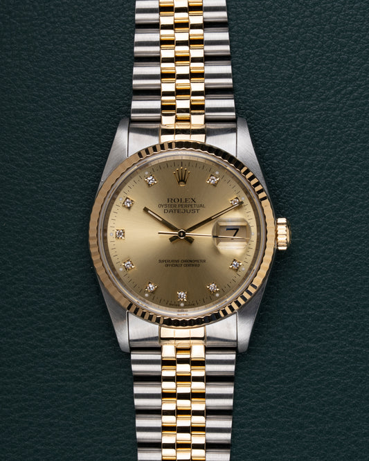 Rolex Datejust 16233 "Champagne Diamond" Dial