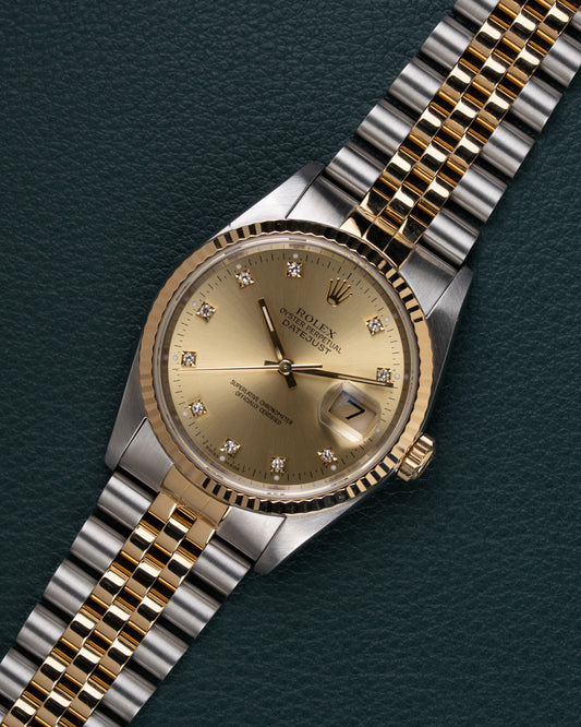 Rolex Datejust 16233 "Champagne Diamond" Dial