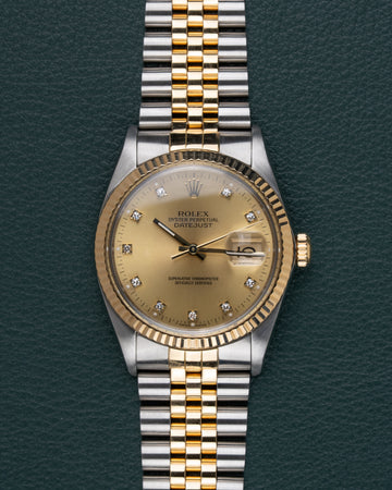 Rolex Datejust 16013 "Champagne Diamanten dial"
