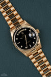 Rolex Day-Date 18038 Black Diamond 1984