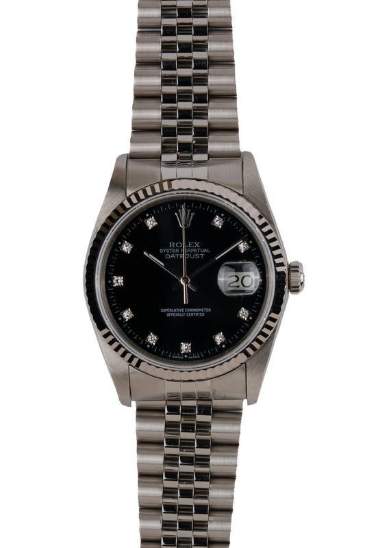 Rolex Datejust 16234 Black Diamond 1994