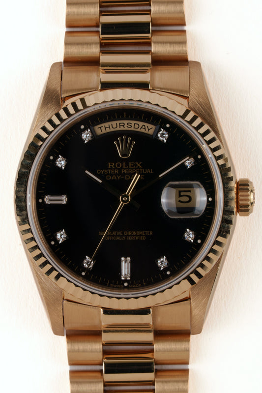 Rolex Day-Date 18238 Black 1999 FS