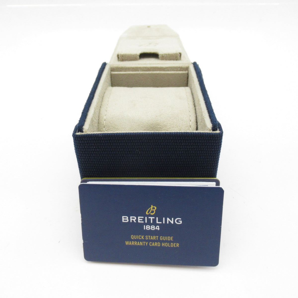 Breitling Avenger AB0147101A1X1 - horlogedoos geopend met quick start guide en garantiekaarthouder