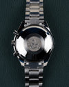 Omega Speedmaster Day-Date 3520.50 - gesloten stalen caseback met gegraveerd Speedmaster zeepaardje logo