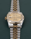 Rolex Datejust 16233 Champagne Dial - zijaanzicht van de kast vanaf de andere zijde met kroon